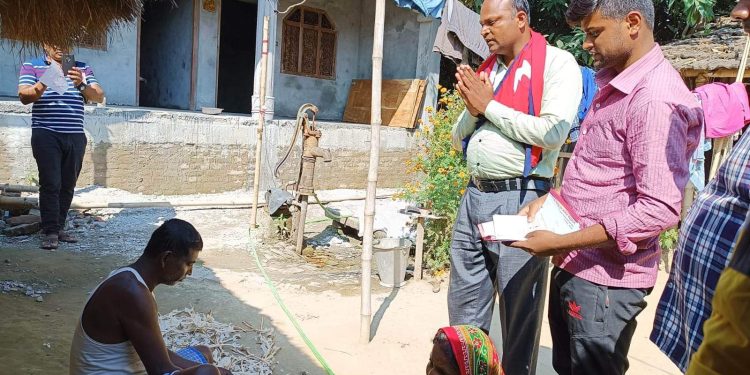 सप्तरी ४ क स्वतन्त्र उम्मेदवार बिद्रोही जनताको समस्या सुन्दै