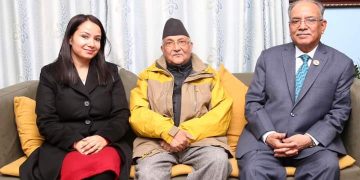 दाहाल पुगे ओली भेट्न बालकोट