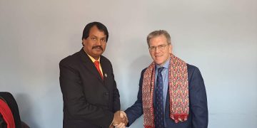 सिके राउत र अमेरिकी राजदूतबीच भेटवार्ता