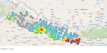 देशको १४ स्थानले वर्षाको तह पार गरे